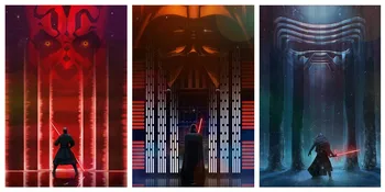

Star Wars Darth Vader 3PC Canvas Oil Painting Modern Wall Art Pictures Canvas Print for Living Room HD Home Decoration Posters