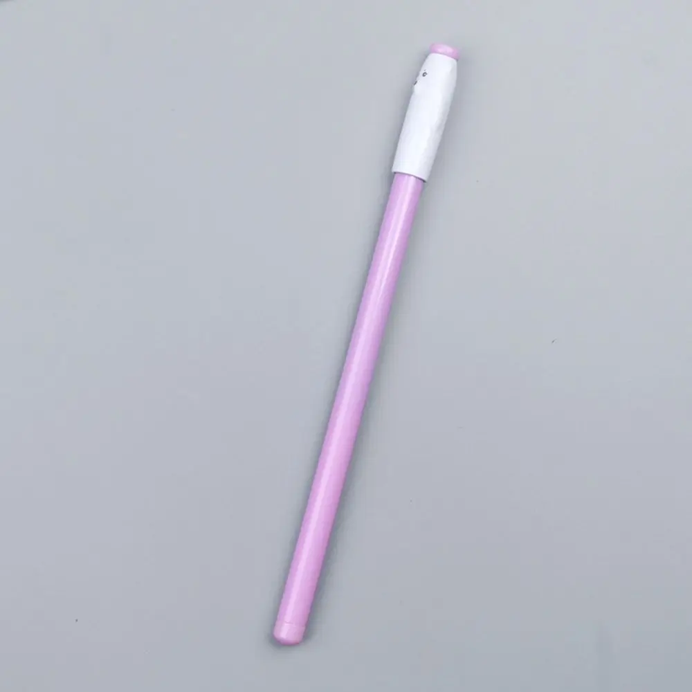 purple Творческий Кот из мультфильма выражение школьная гелевая ручка письменная ручка экзамен черный Канцелярия: ручка с подписью школьные принадлежности - Цвет: purple