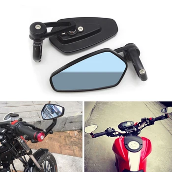 

For honda vfr 800 suzuki v strom 650 gsr 750 22mm Motorcycle Handlebar Bar End Mirror Black Side Rear View Mirrors Universal