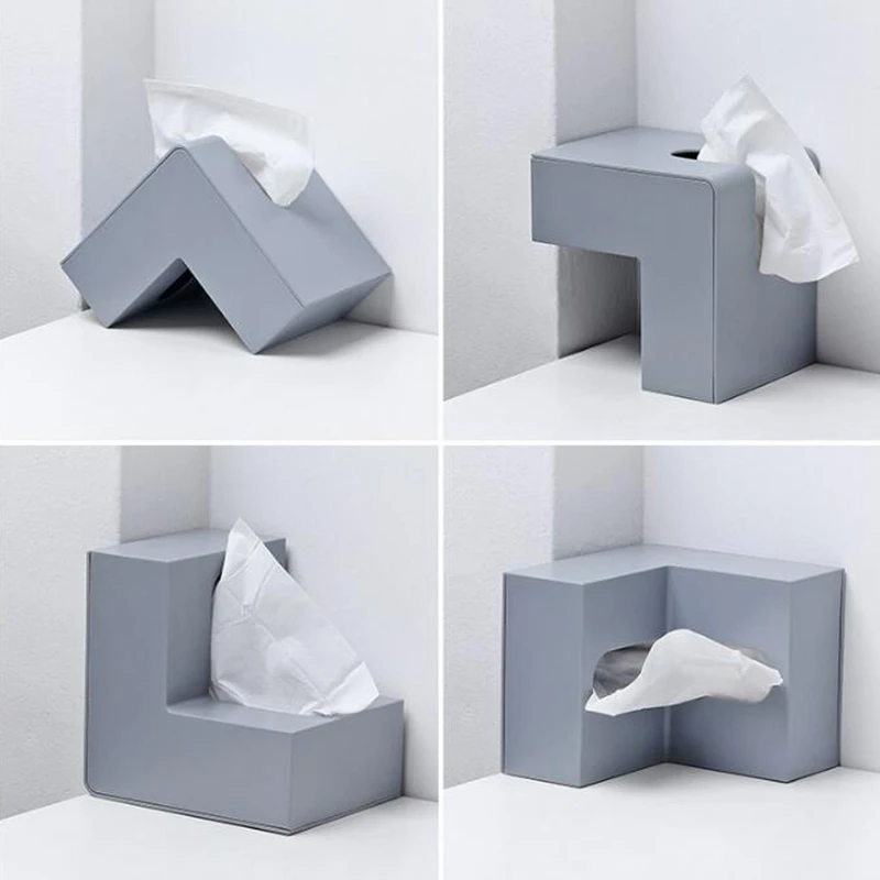 New Corner Tissue Box Wet Wipe Napkin Paper Holder Dispenser Case for Restaurant Bathroom Car Baby Wet Wipes Storage Container 5