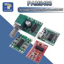 Pam8403 placa amplificadora, módulo digital, placa amplificadora de potência classe d, alta 2.5 ~ 5 fonte de alimentação usb v
