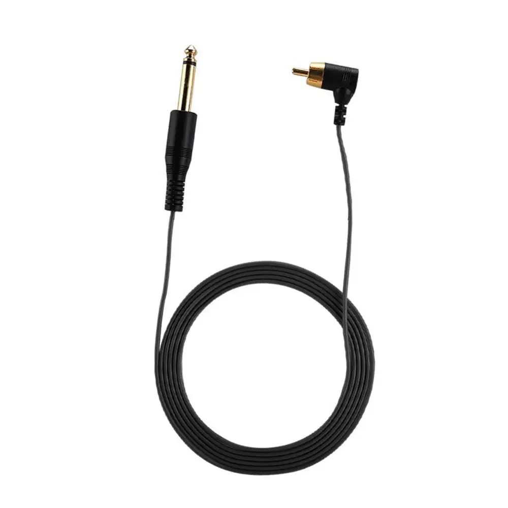 Black Прямоугольный зажим для татуировки, кабель RCA, соединитель для кабеля, аксессуары для тату-машины, источник питания - Цвет: Black