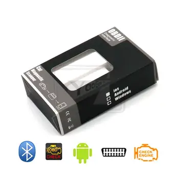 

Bluetooth 2.0 OBD2 Car Diagnostic Tool For Android/ Symbian/Windows OBDII Protocol Mini ELM327 V1.5(ST)White