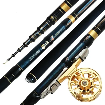 

Front-ent Fishing Rod 4.5m 5.4m 6.3m 7.0m Telescopic Olta Sea Fishing Canne Spinning Peche Carbon Fiber Position Fish Pole Pesca