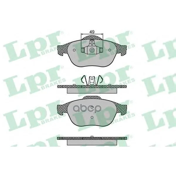 Колодки Тормозные Renault Scenic 03- Передние Lpr 05p1678 Lpr арт. 05P1678