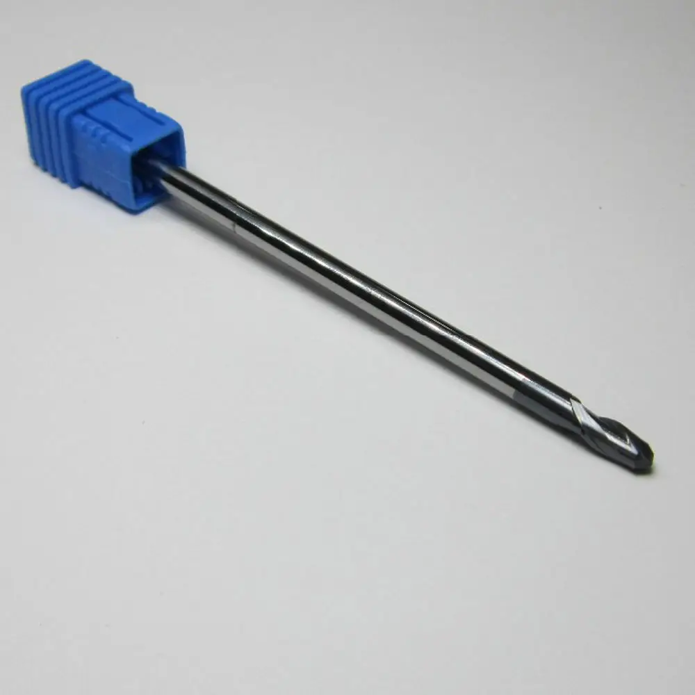 

1xExtra Long Shank HRC45 Solide Carbide Ball Nose End Mill 2 Flutes Metalworking
