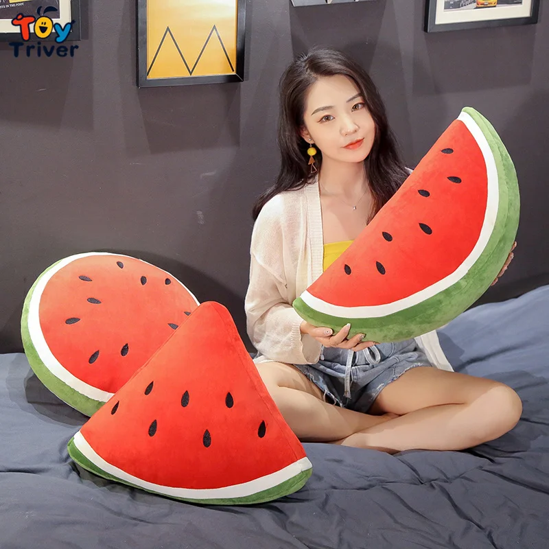 

Watermelon Fruit Plush Toy Stuffed Doll Sofa Car Pillow Cushion Home Decor Creative Baby Kids Children Girl Gift Drop Shipping