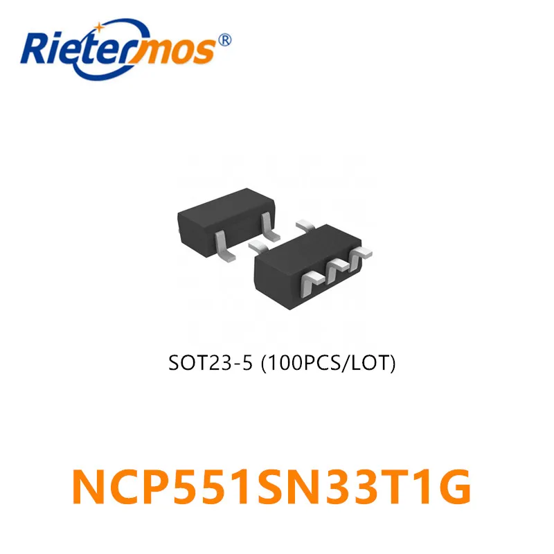 100 шт. NCP551SN33T1G LAU SOT23-5 оригинал | Электроника