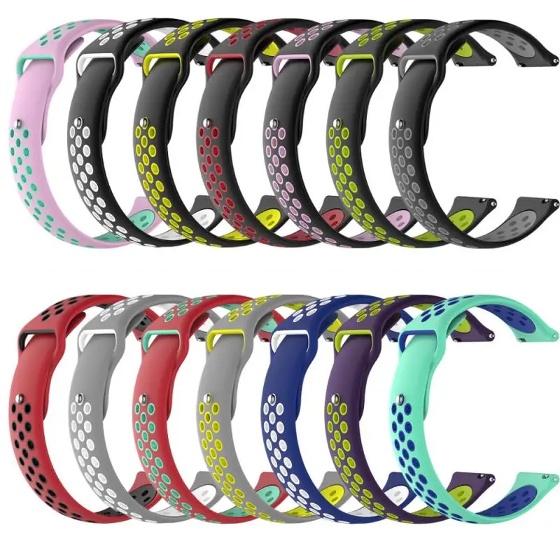 Новый ремешок для часов Huami Amazfit Bip youth 22 мм двухцветный силиконовый сменный