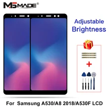 Для samsung Galaxy A8 lcd A530 сенсорный экран дигитайзер в сборе для samsung A530F A530N с рамкой экран Запасные части