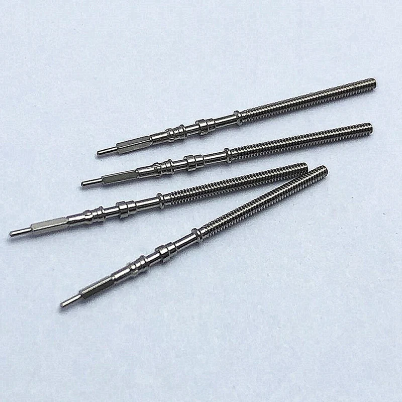 Movement Watch Steel Stem Crown Kit Watch Parts NH35 NH36 NH38 NH39 Movement Stem Spare Parts 5Pcs watch repair tools