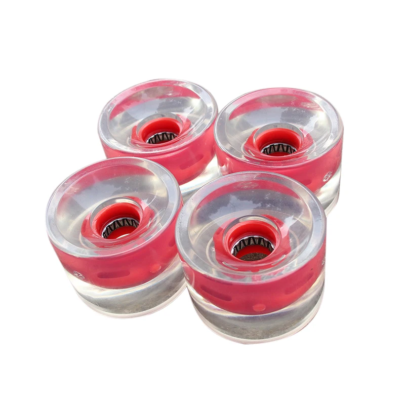 

4Pcs/Set Skateboard Wheels Magnetic Cores Night Glow Flash Cruiser Longboard Lightweight Wheels 78A PU