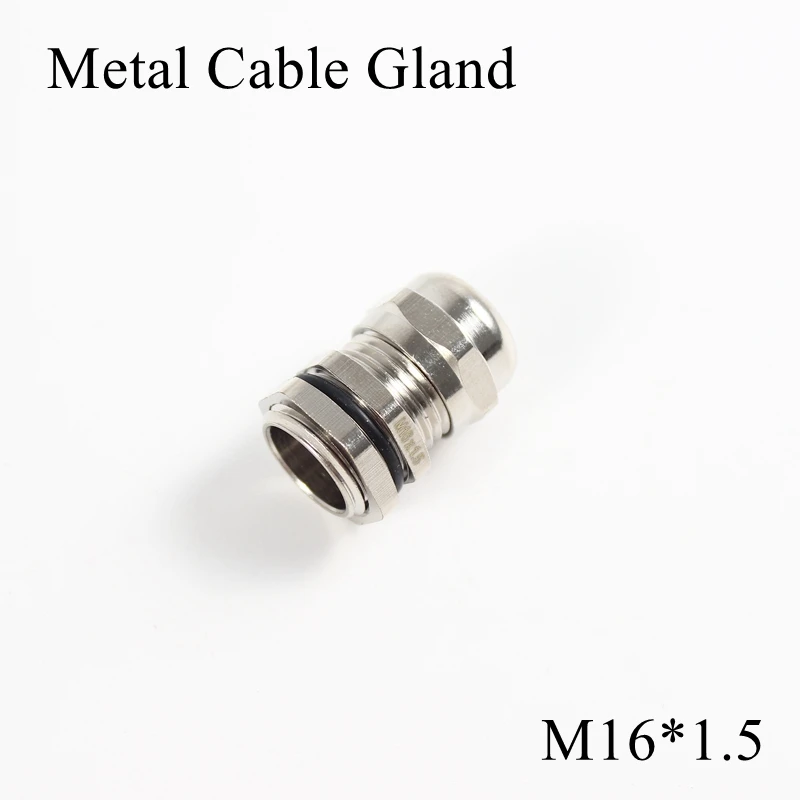 1 шт./лот M16 металлическое уплотнение кабеля IP68 Водонепроницаемый никелевый Латунный разъем для 4-8 мм Электрический провод M16* 1,5 медные скобы
