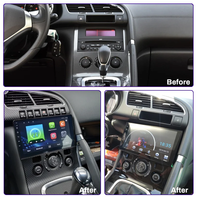 Excellent 9 INCH Android 8.1 GPS navigation Car DVD Player for Peugeot 3008 2009 2010-2015 With Bluetooth WiFi 3