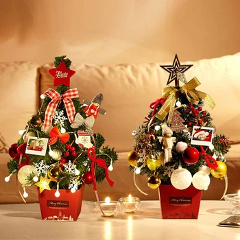 

50cm Small Desktop Decoration Tree 50cm Send Lantern Luminous Tree Mini Christmas Tree Need To Bring 2 AA Batteries