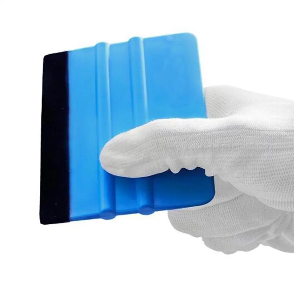 Tablero de escurridor de bordes de fieltro suave para coche, herramienta de envoltura de vinilo, calcomanía de limpieza de vidrio/eliminación de nieve para vehículos