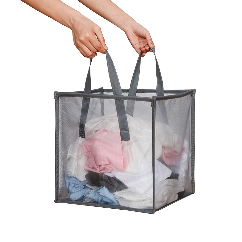 Одежда Складная pop up Прачечная сумка Корзина сетка для хранения грязной корзина для хранения одежды двухъярусная подставка Органайзер - Цвет: 01