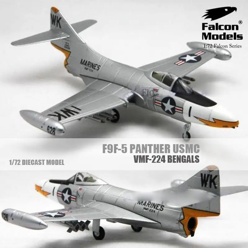 Falcon модели F9F-5 пантера USMC VMF-224 Бенгальские 1/72 литье под давлением модель самолета