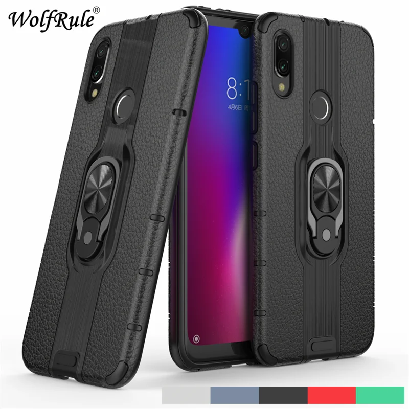 Case For Xiaomi Redmi Note 7 Magnetic Phone Ring Armor Shockproof Cover Pro | Мобильные телефоны и аксессуары