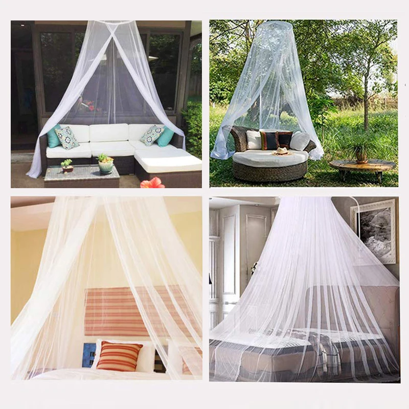 Folding Baby Bed Mosquito Net Canpoy Door Outdoor Patio Hat Tent Plastic 9