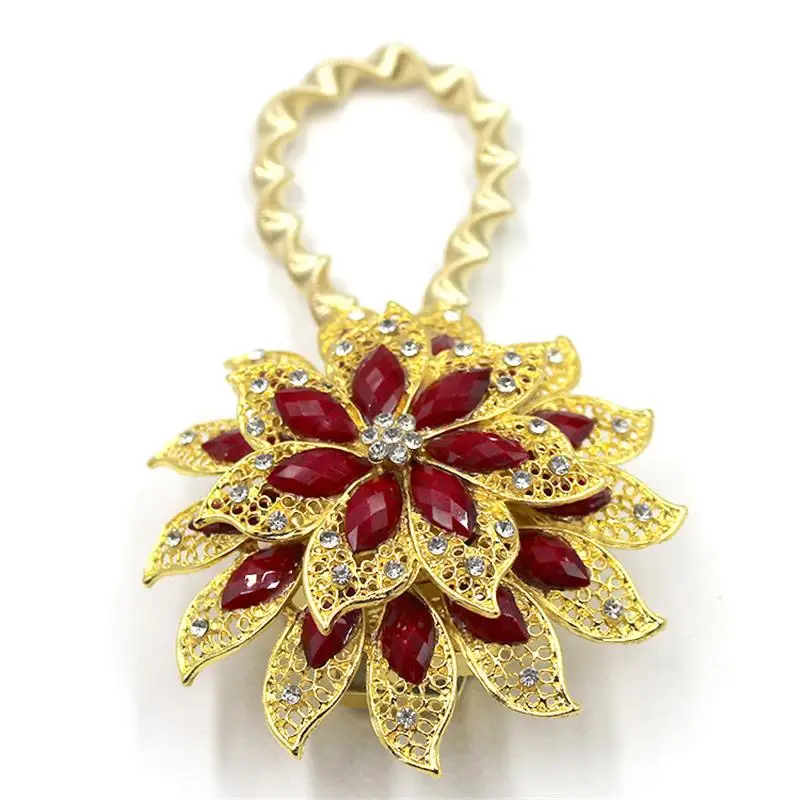 Spring Magnetic Buckle Curtain Tiebacks Rhinestone Curtain Accessories For Bedroom Living Room Decorative Holdback Clip
