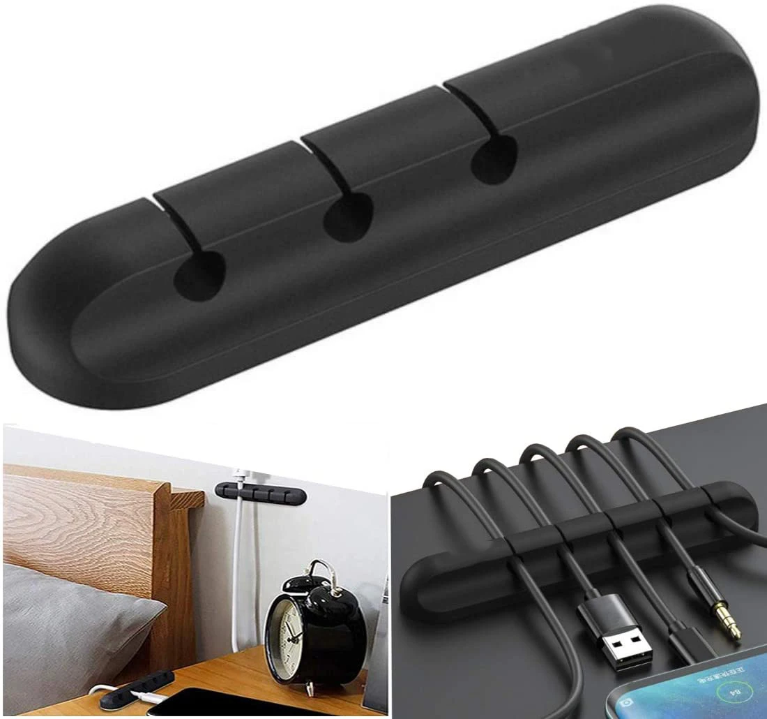 

Cable Wire Clips Ties, Holder Tidy Management. Organise Your Desk, Office or car with Adhesive