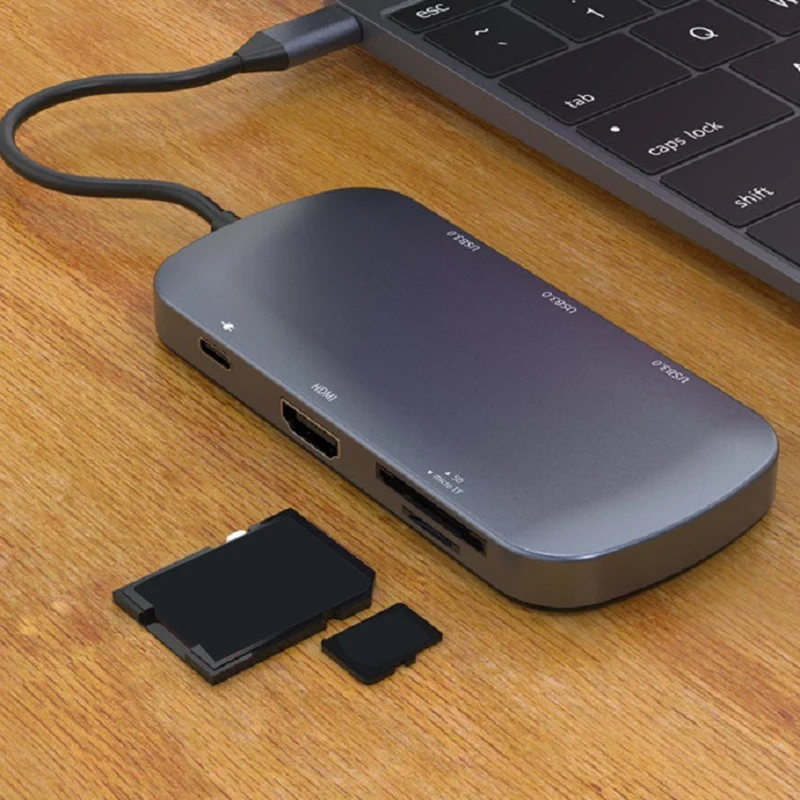 Тип-c док-станция тип-c концентратор конвертер HDMI кард-ридер Usb3.0 тип-c конвертер