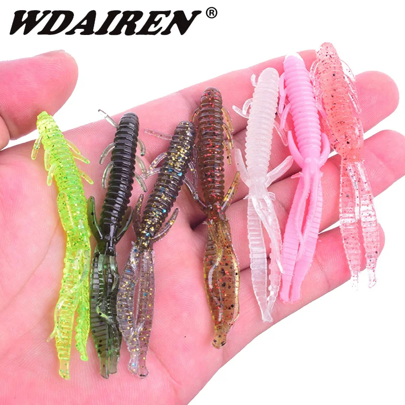 Приманка рыболовная Мягкая силиконовая 75 мм 1 8 г 5 шт./лот|crank bait|fishing lure softsoft baits |