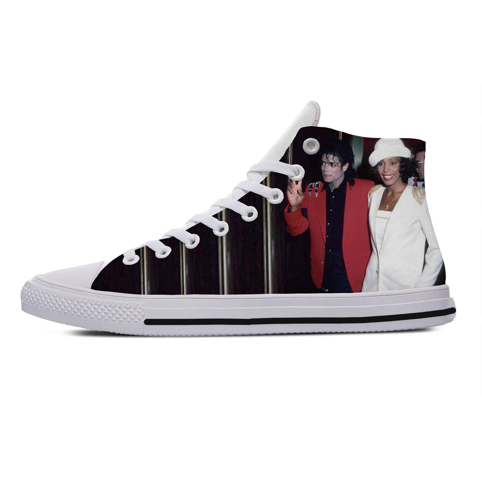 

2019 Hot Cool Fashion Pop Funny New Summer High Quality Sneakers Handiness Casual Shoes 3D Printed For Men Women Whitney Houston