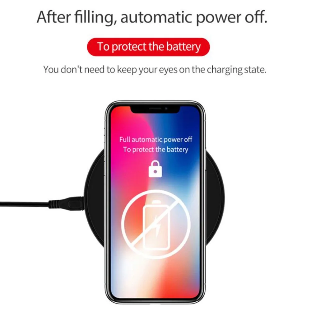 Беспроводное зарядное устройство qi android для телефонов android для 6 7 8 x iphone 6 7 8 X xiao mi samsung galaxy s8 plus Беспроводное зарядное устройство