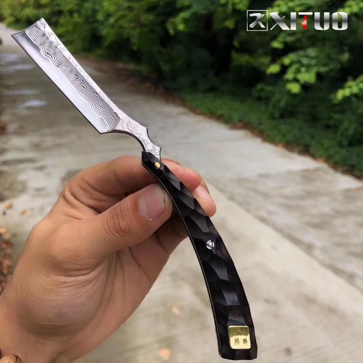 

XITUO Damascus Steel Kitchen Chef Paring Knife Cut Vegetable Sharp Folding Razor Home Outdoor Hunting Camping Portable Knife
