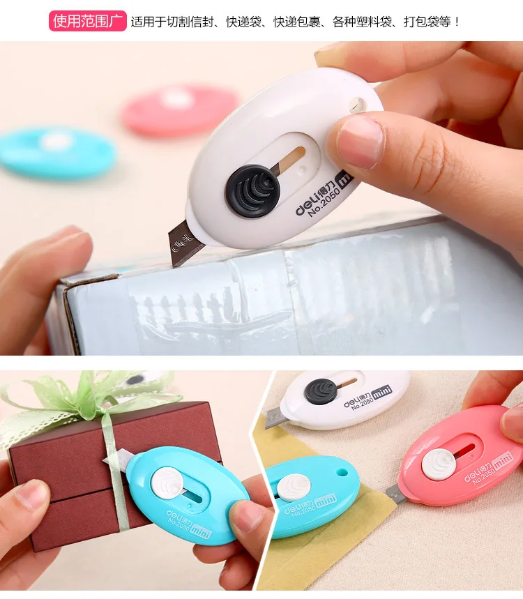 Utility Knife Small Wallpaper Knife Paper Cutter Deli Blades Carry-on Stationery Mini Tool Knife Express Knife