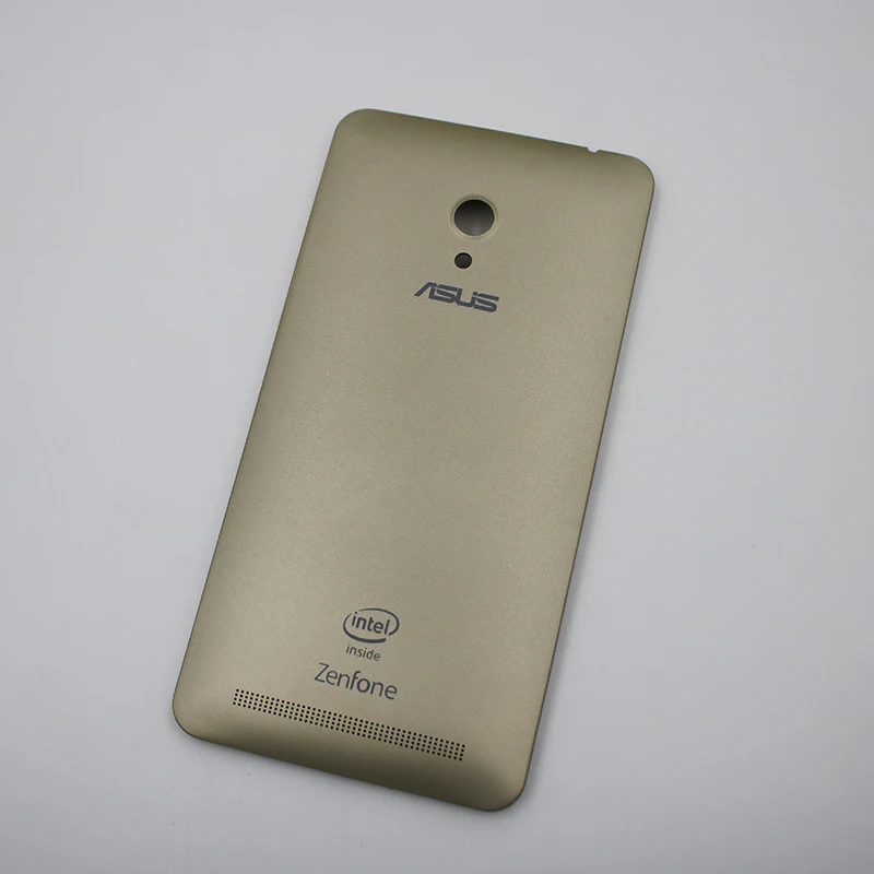 Gold Для Asus ZenFone 6 A600CG A601CG T00G задняя крышка корпус батареи чехол Крышка батарейного отсека с кнопкой питания - Цвет: Gold