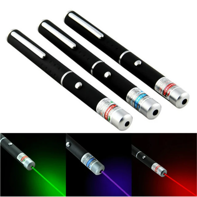 5MW 650nm Green Laser Pen Black Strong Visible Light Beam Laserpointer  3colors Powerful Military Laster Pointer