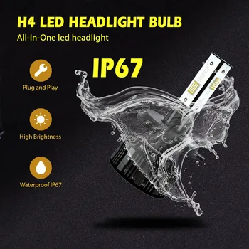 

V5 Headlight 2Pcs 12V Car Headlamp Bulb LED Light Waterproof 28W 6500K 12000 Lumens White Extremely Brigh Car Accessorie