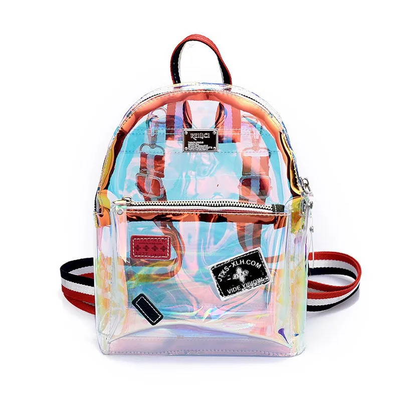 MZ-004-006 женский рюкзак корейский модный прозрачный рюкзак - Цвет: MZ-004