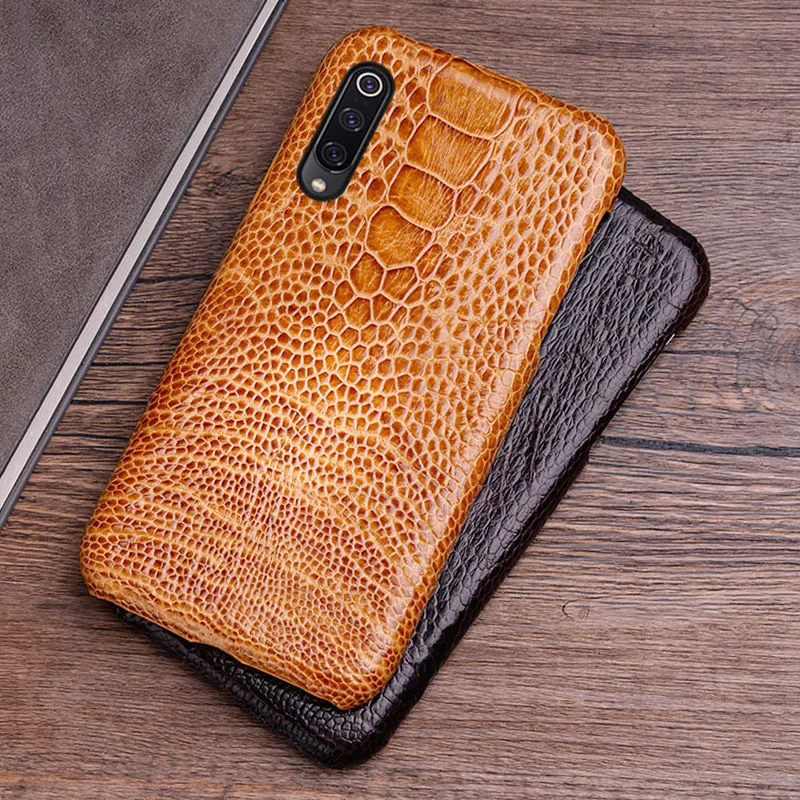 

Phone Case For Xiaomi Mi 8 9se9T A1 A2 A3 lite Max 2 3 Mix 2s 3 Poco F1 Natural ostrich skin For Redmi Note 4 4X 4A 5 6A 7A Pro