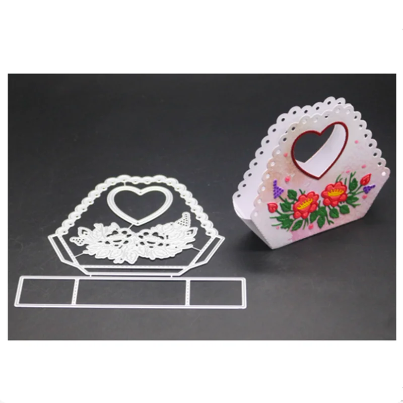 YINISE металлические режущие штампы для трафареты для скрапбукинга LOVE BAG посылка DIY бумажные открытки в альбом для изготовления штампов