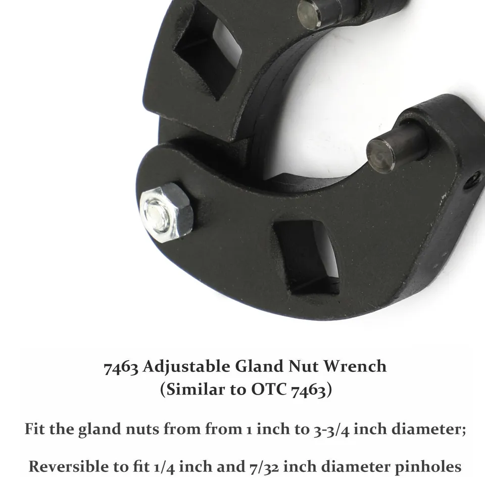 OTC 7463 Universal Gland Wrench – Adjustable Fit For Hydraulic Cylinders (1" To 3-3/4")