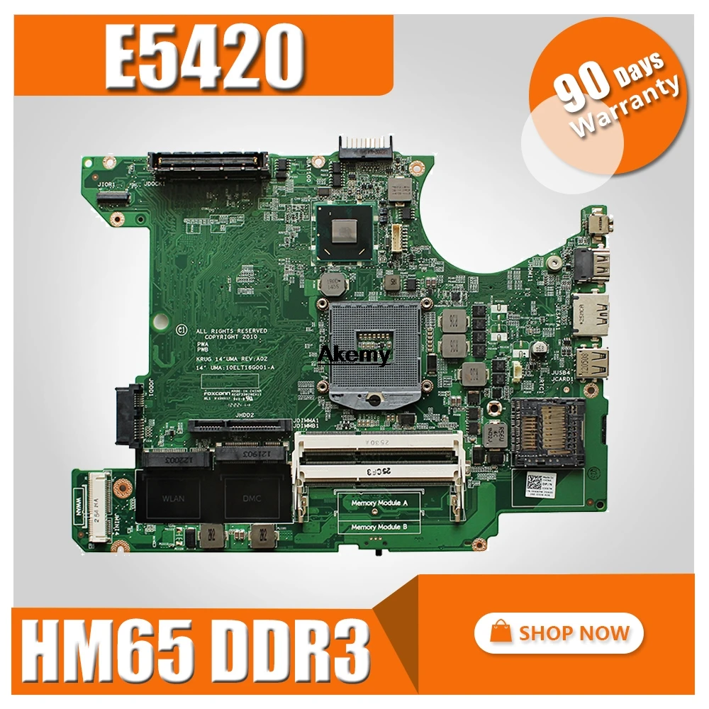 006X7M материнская плата для ноутбука For DELL latitude E5420 HM65 DDR3 PGA988B 10ELT16G001 A|Материнские