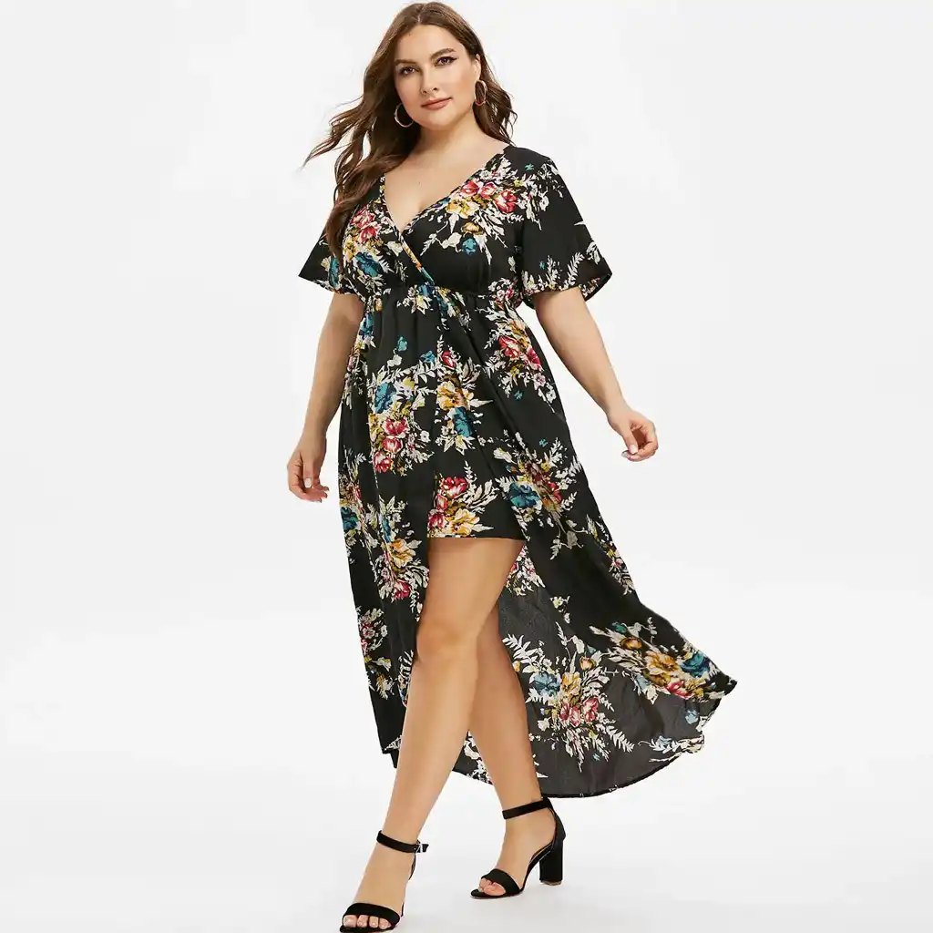 high low maxi dress with sleeves