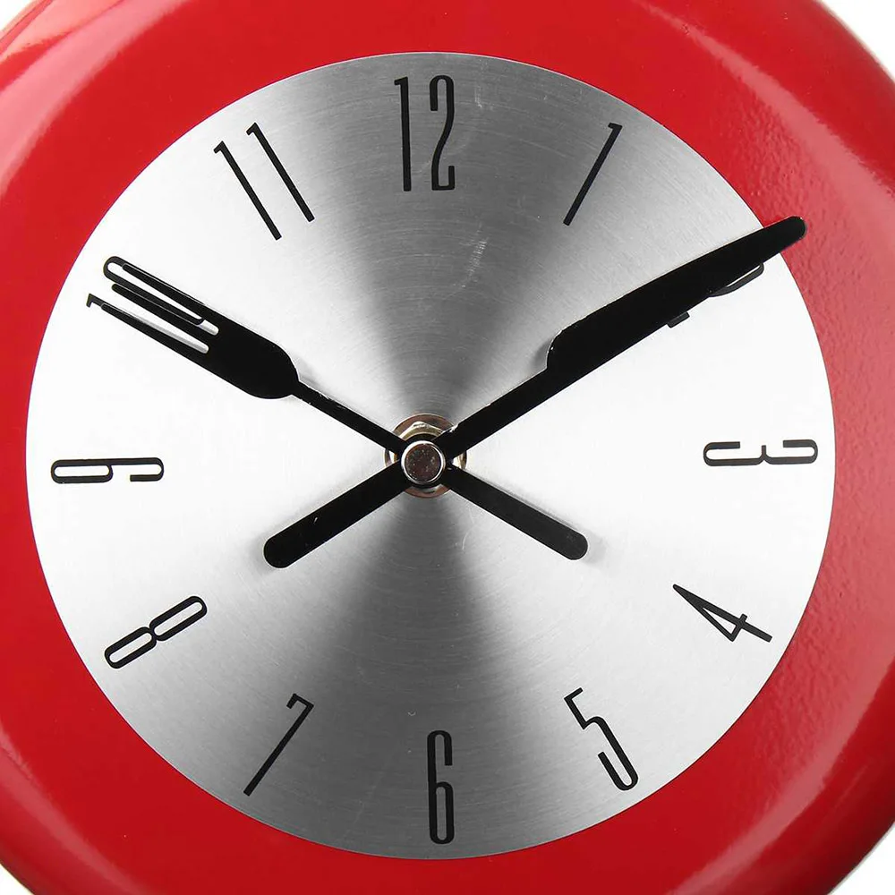 10 дюймов настенные часы Кухня в настенные часы Симпатичные сковородка для жарки дизайн Кухня настенные часы Кухня украшения Новинка художественная часы
