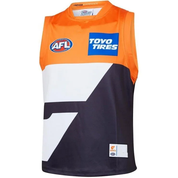 

AFL GWS GIANTS 2019 MEN'S HOME JERSEY size S-3XL Print custom names and numbers Top quality Free shipping