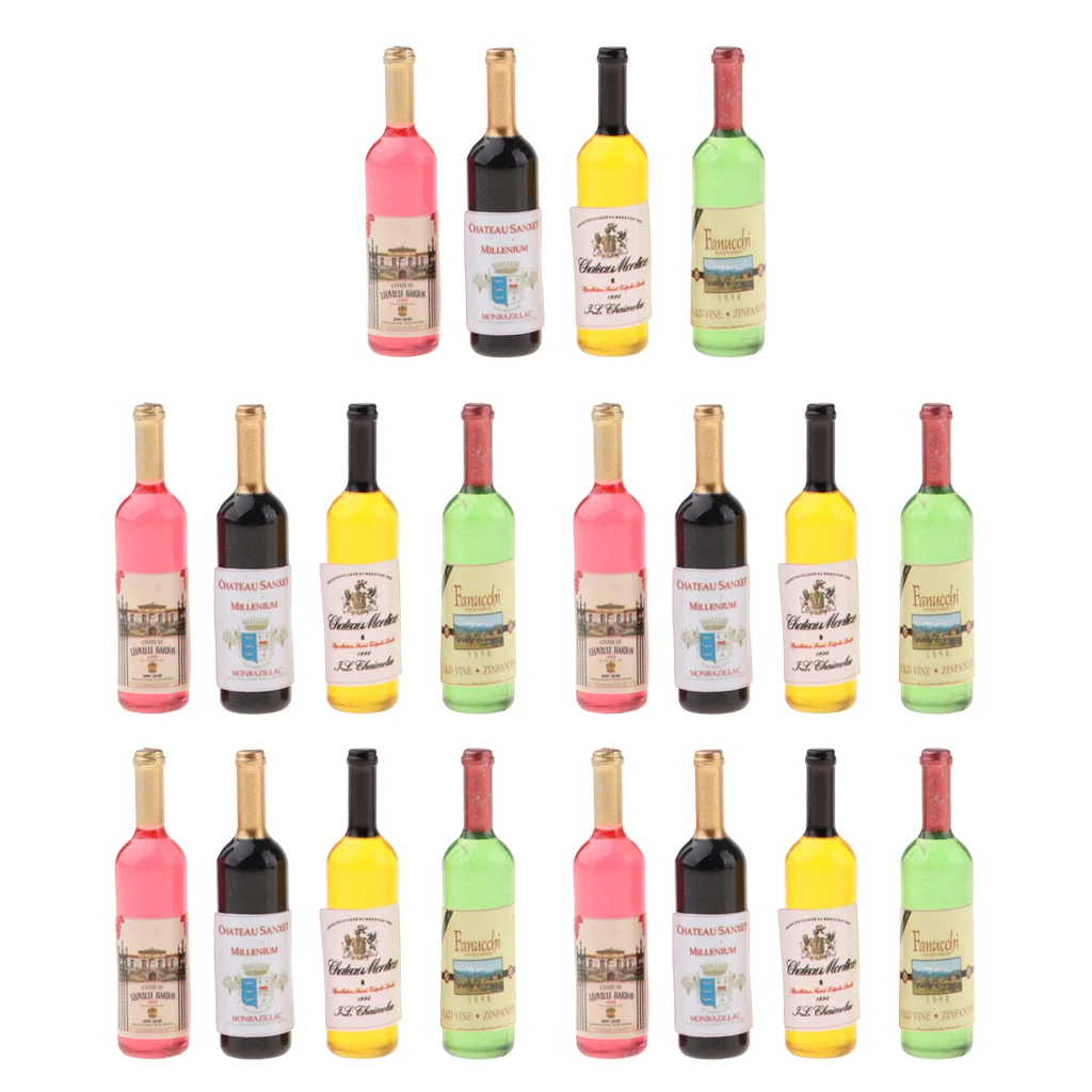 5 Set 1/12 Dollhouse Miniature Wine Bottles Champagne Bottles Kitchen Accs 5 Set 1/12 Dollhouse Miniature Wine Bottles Champagne Bottles Kitchen Accs