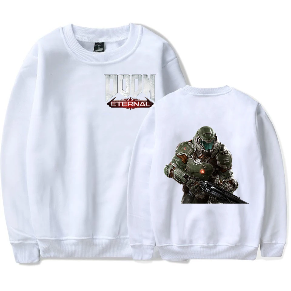 print New women fashion Long Sleeve Hoodie Sweatshirt Harajuku Jumper Hooded Pullover Tops Casual Loose White Coat
