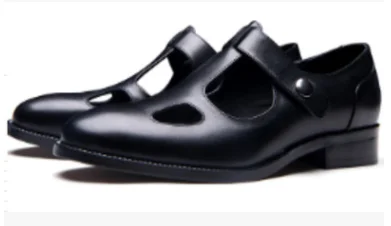 

Men pu Leather Shoes Casual Shoes Dress Shoes Brogue Shoes Spring Vintage Classic Male Casual summer slippers men F135