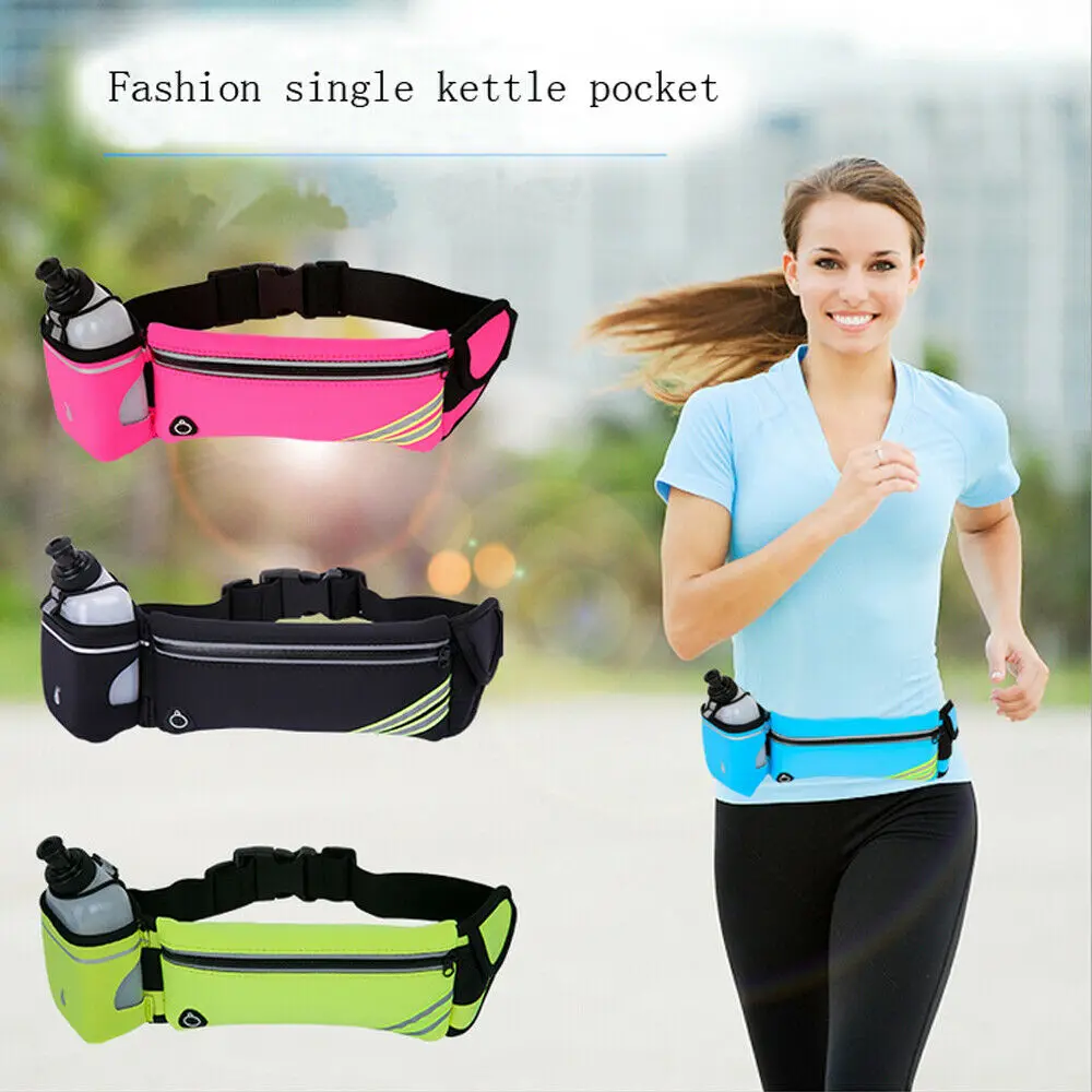 

Unisex Waist bags Waterproof Pack Waist Bag Running Sports Pouch Belt Bum Money Fanny Wallet Zip