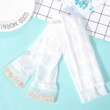 Вискозный манжет Женский Летний Стиль холодный рукав УФ-защита на открытом воздухе для верховой езды