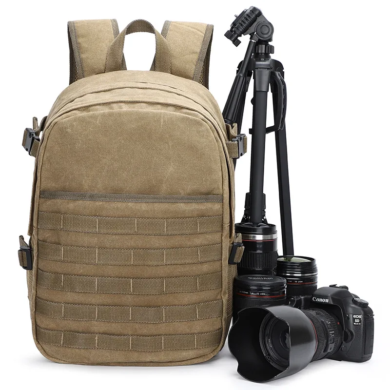 

Qisemian Camera Backpack Jedi Survival Canvas Bag Camera Bag Backpack Single-lens Reflex Camera Digital Camera Bag