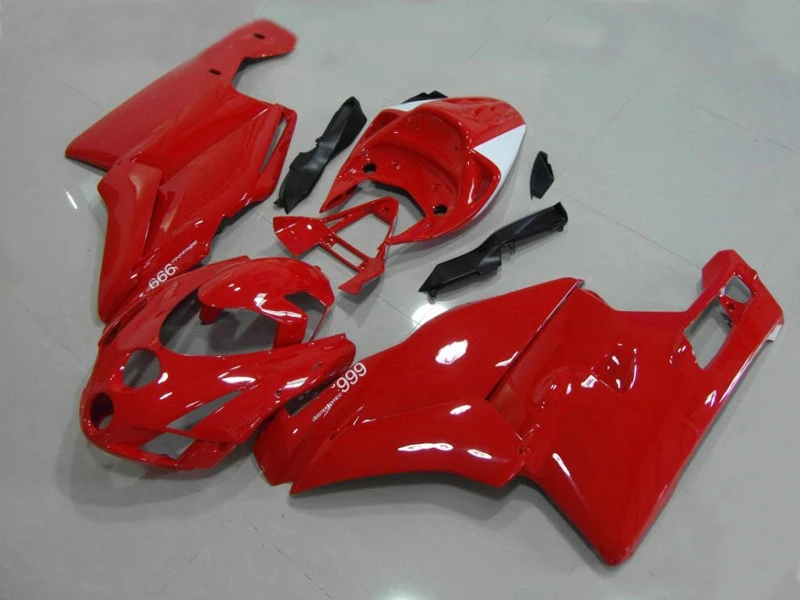 Высококачественный комплект обтекателей для Ducati 749 999 03 04 Красный Белый 100% 2003 2004